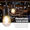 Newhouse Lighting Outdoor 48ft. LED String Lights with 2W S14 LED Filament Light Bulbs CSTRINGLED18 - alternate 4